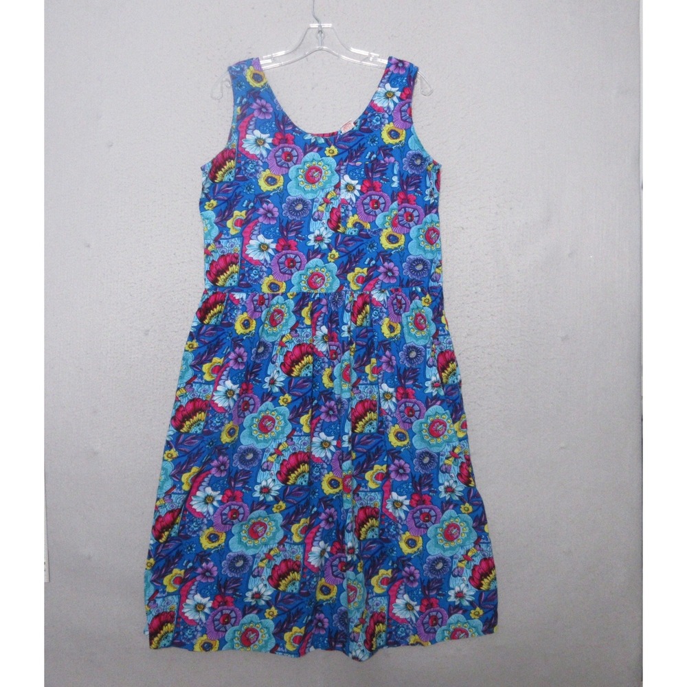 Vintage Bryn Connelly Dress Floral 90s Cotton Cottage‎ Core Prairie Boho Artsy